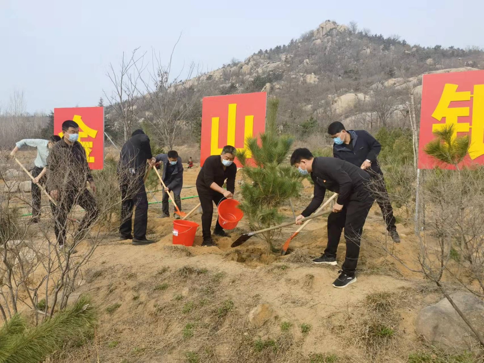 勘测院支部开展“三月学雷锋·植树我先行”活动
